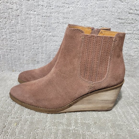 Frye And Co. Kaye Chelsea Women's Size US 8.5M Brown Suede Zip Ankle Boots. NEW - Picture 5 of 11